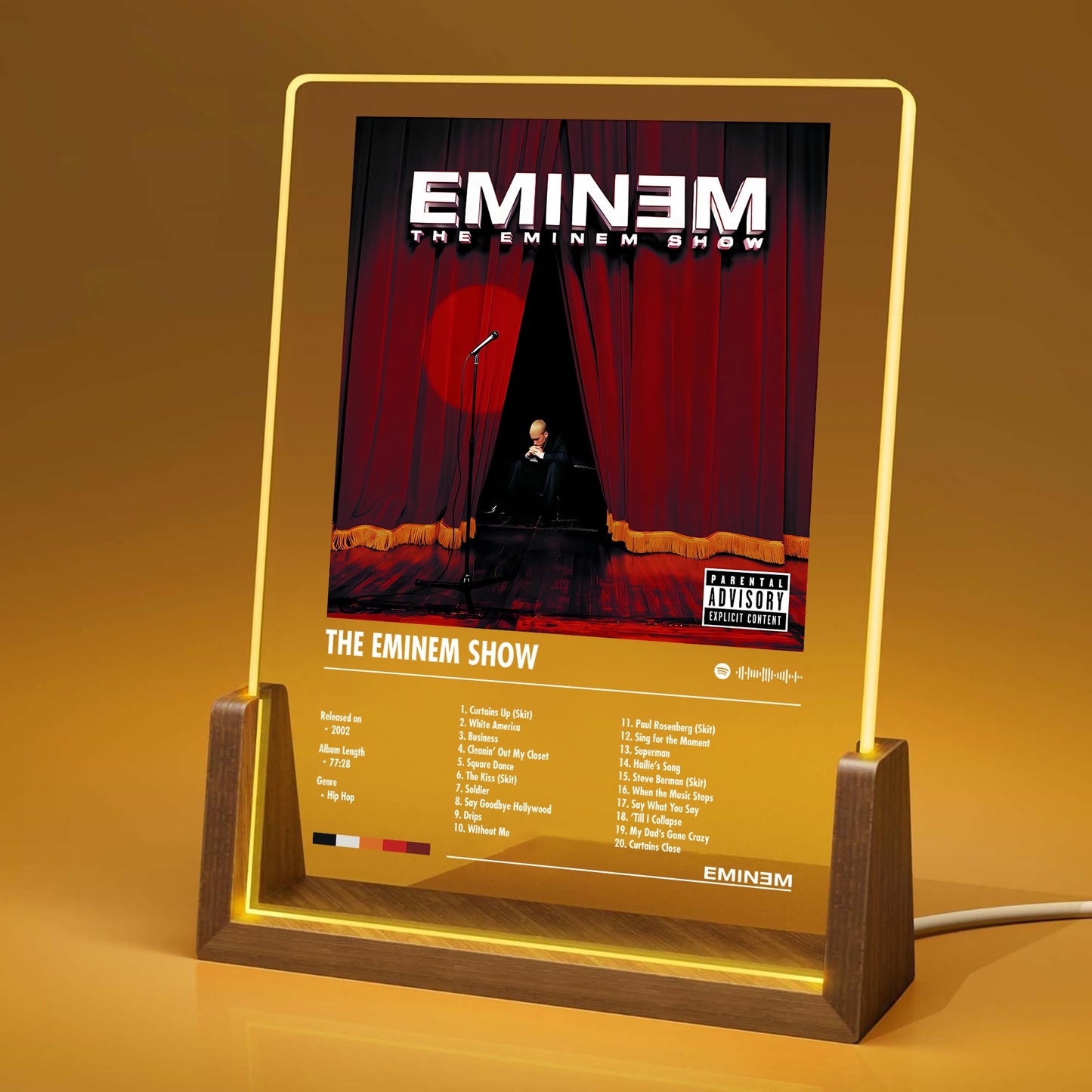 Eminem "The Eminem Show" Album Decor Acrylic LED Frame