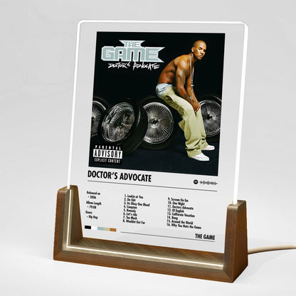 The Game "Doctor's Advocate" Album Decor Acrylic LED Frame