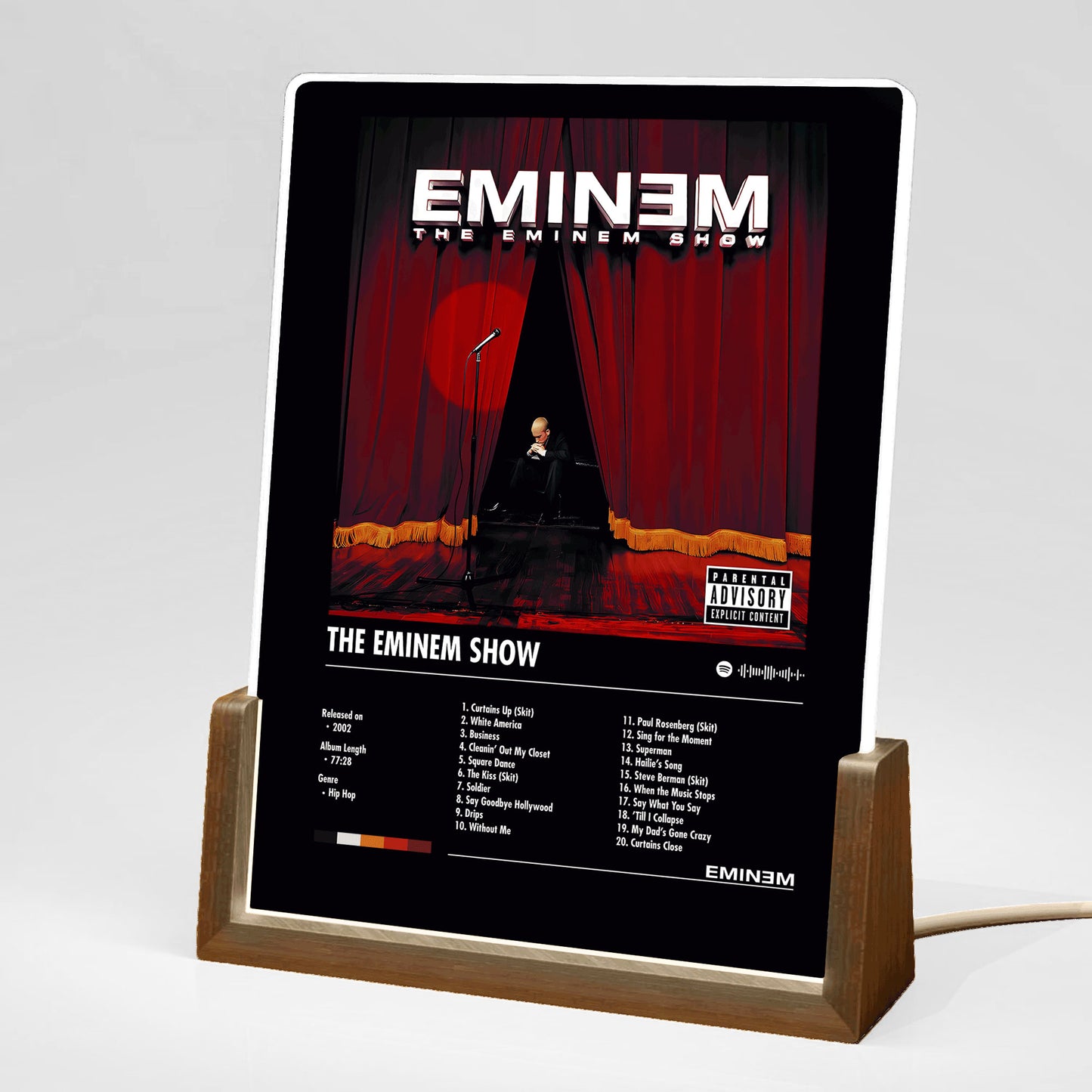 Eminem "The Eminem Show" Album Decor Acrylic LED Frame