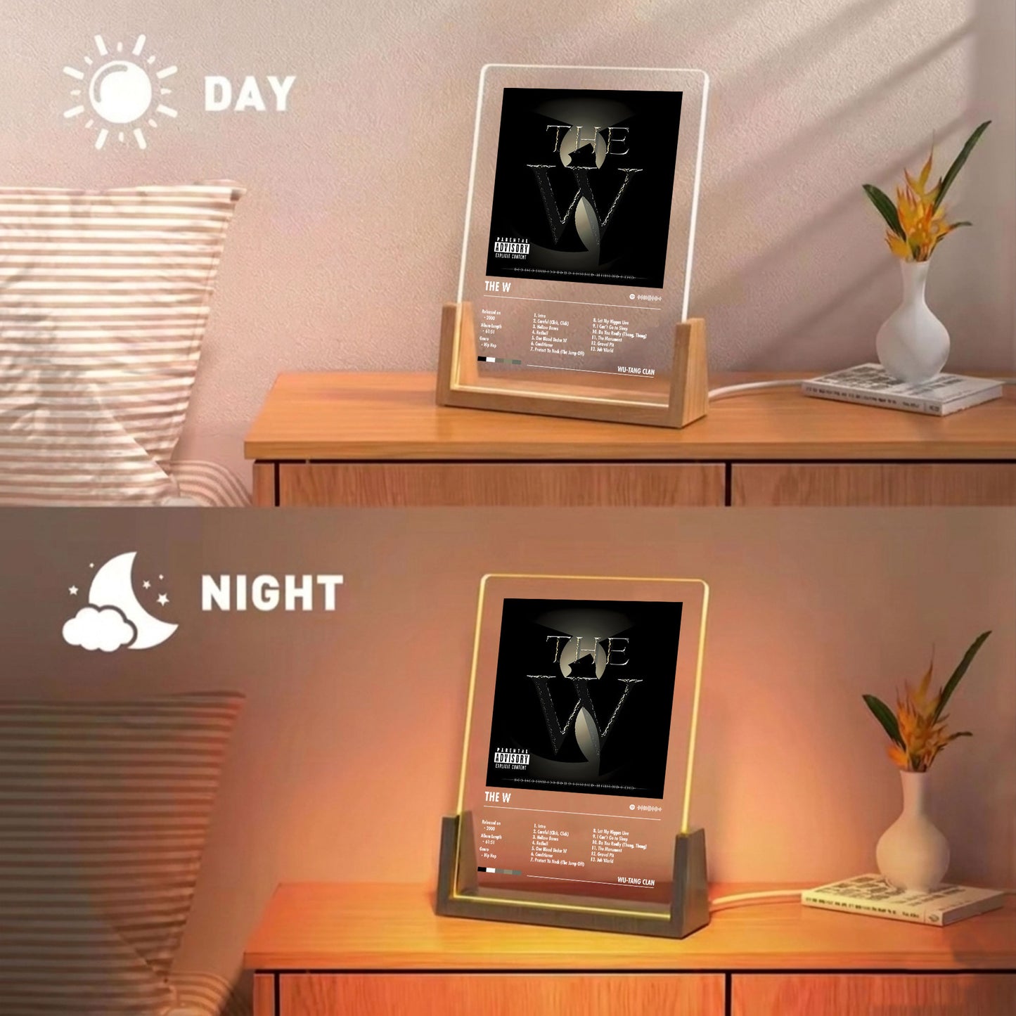 Wu-Tang Clan Album Decor Acrylic LED Frame