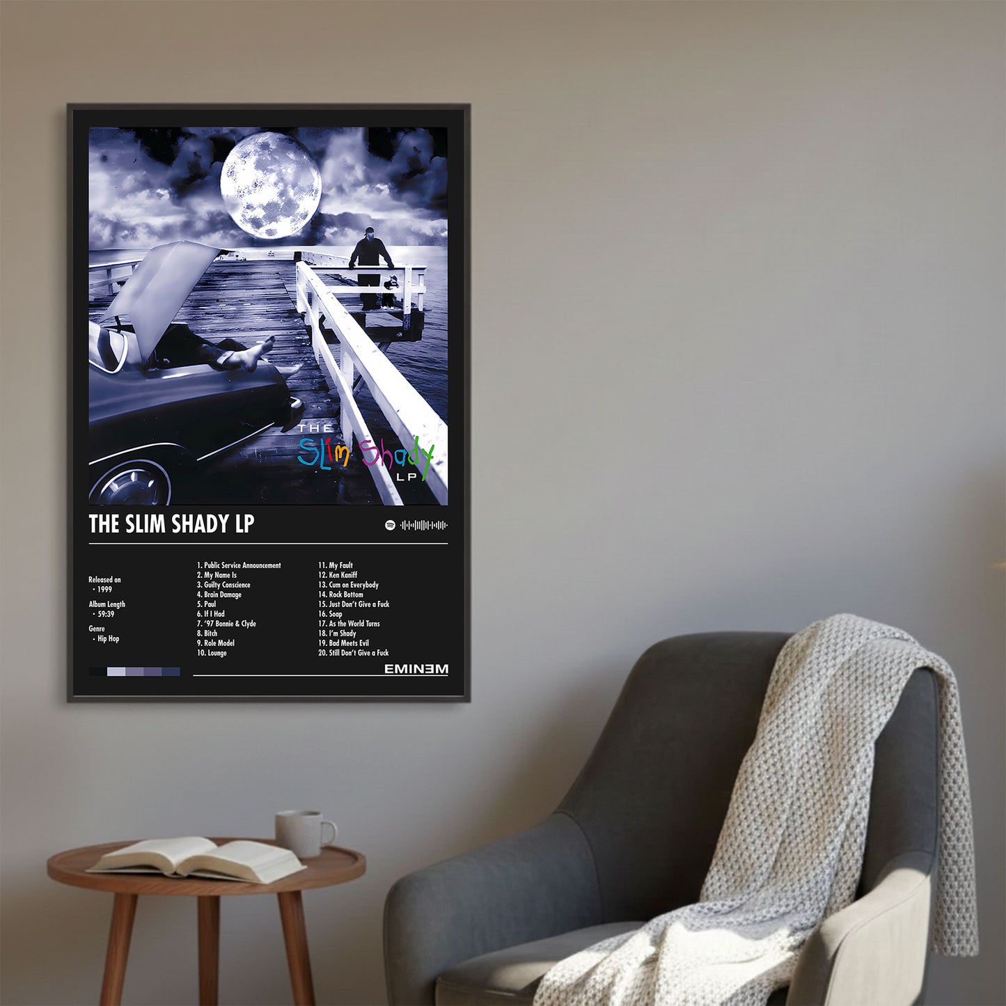 Eminem "Slim Shady LP" Album Decor Poster (Digital Download)