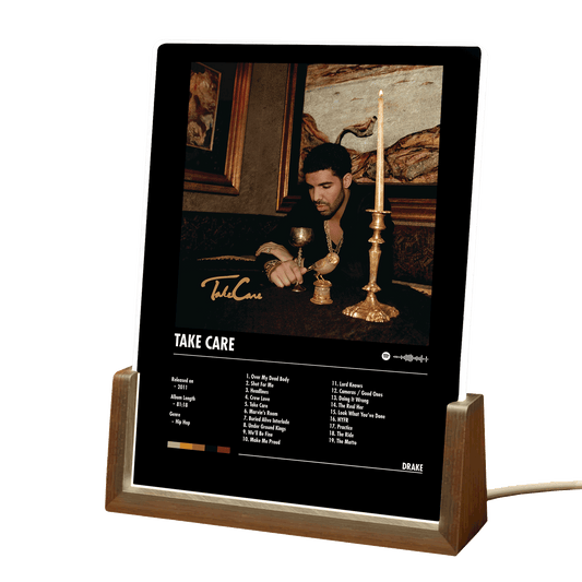 Drake "Take Care" Album Decor Acrylic LED Frame