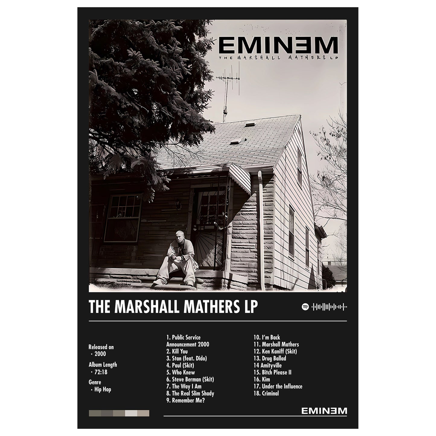 Eminem "The Marshall Mathers LP" Album Decor Poster (Digital Download)