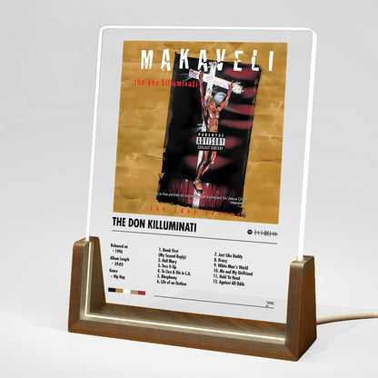 2Pac Makaveli Album Decor Acrylic LED Frame