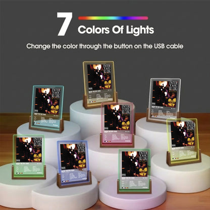 Wu-Tang Clan Album Decor Acrylic LED Frame