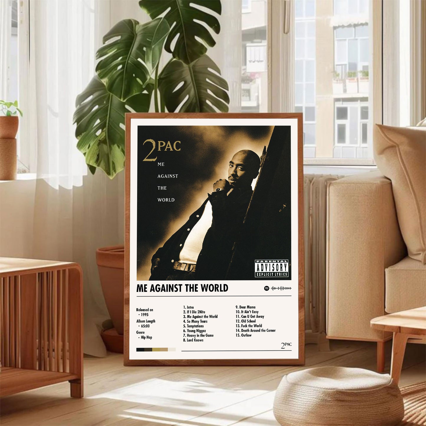 2Pac "Me Against The World" Album Decor Poster (Digital Download)