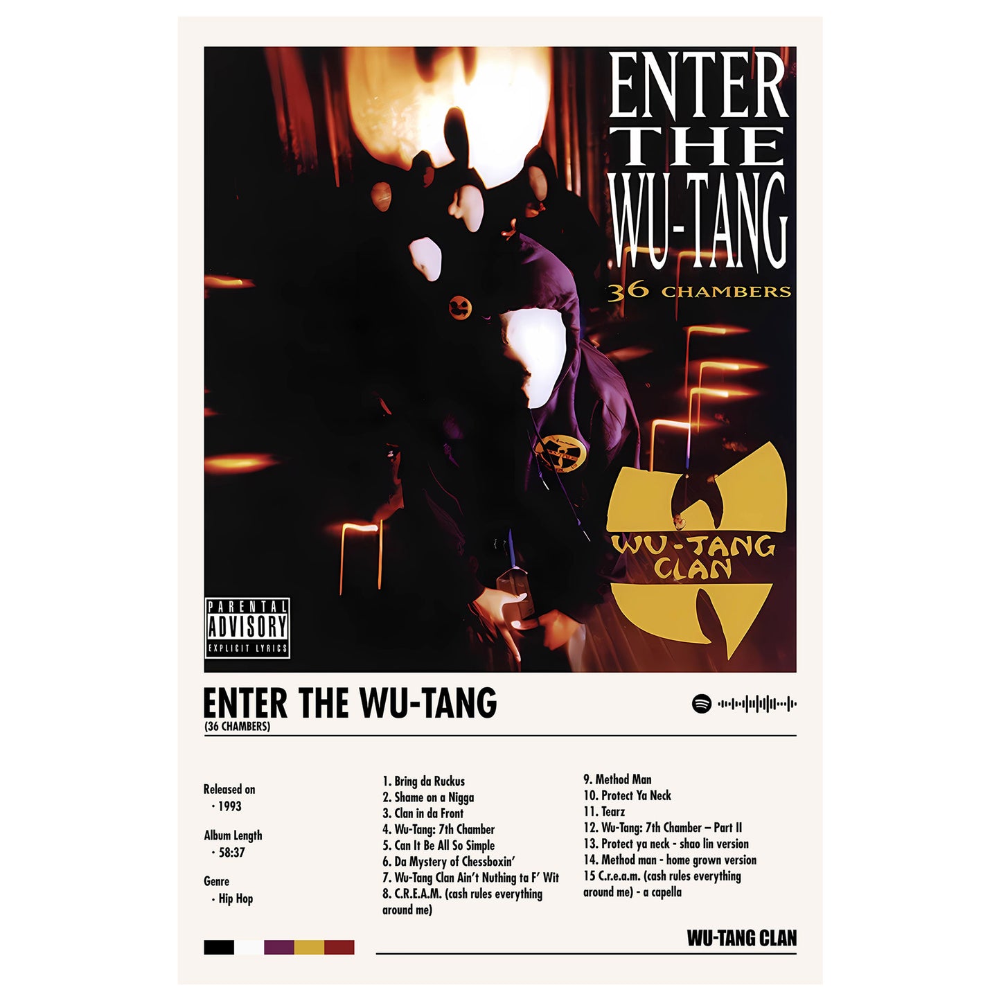 Wu-Tang Clan Album Decor Poster (Digital Download)