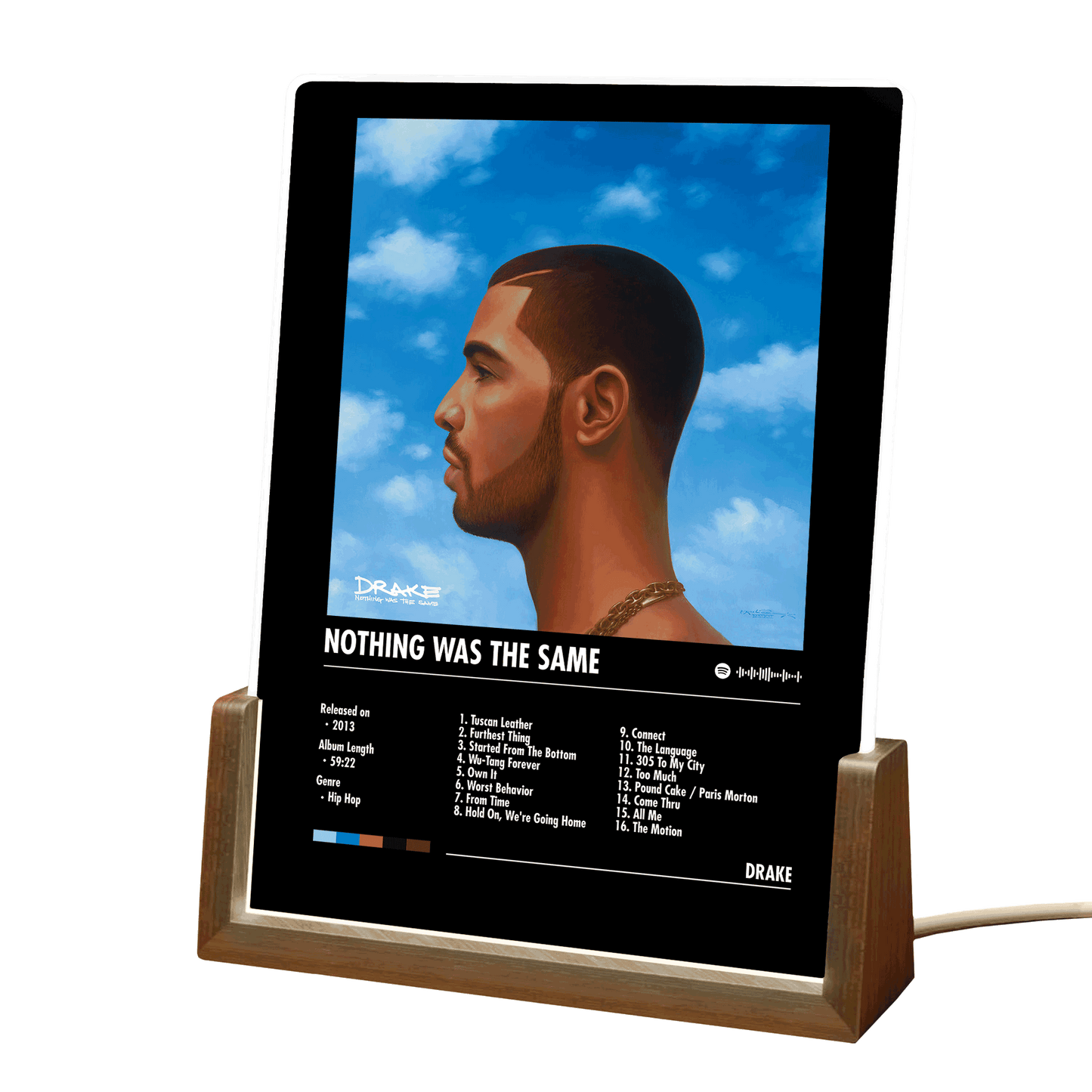 Dake "Nothing Was The Same" Album Decor Acrylic LED Frame