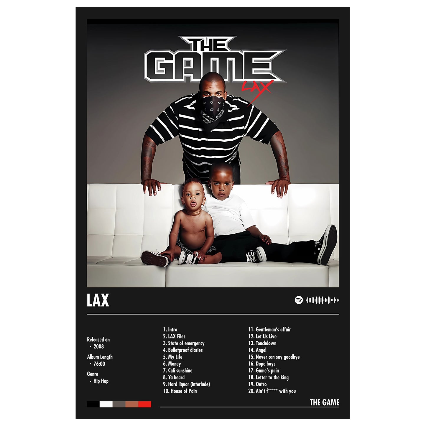 The Game "LAX" Album Decor Poster (Digital Download)