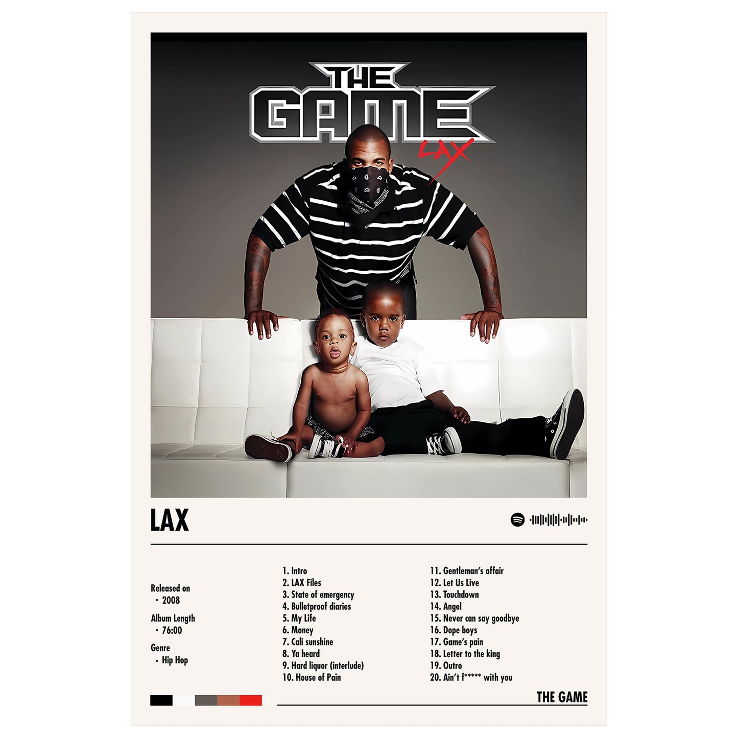 The Game "LAX" Album Decor Poster (Digital Download)