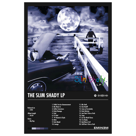 Eminem "Slim Shady LP" Album Decor Poster (Digital Download)