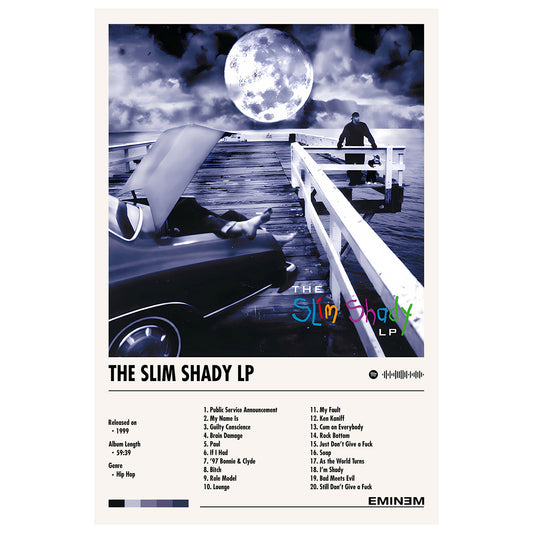 Eminem "Slim Shady LP" Album Decor Poster (Digital Download)