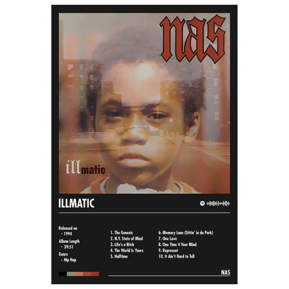 Nas "Illmatic" Album Decor Poster (Digital Download)