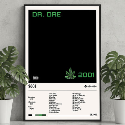 Dr. Dre "2001" Album Decor Poster (Digital Download)