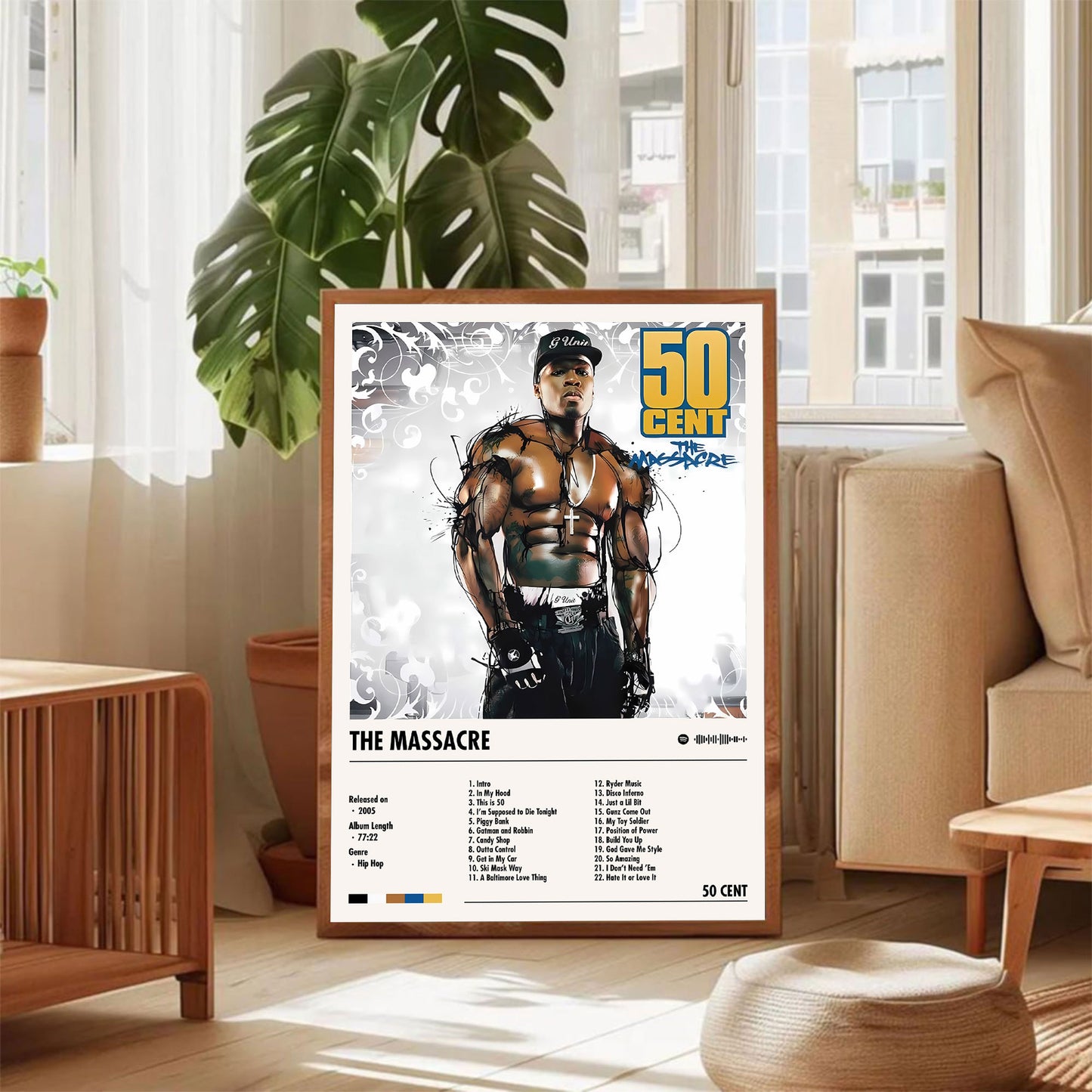 50 Cent "The Massacre" Album Decor Poster (Digital Download)