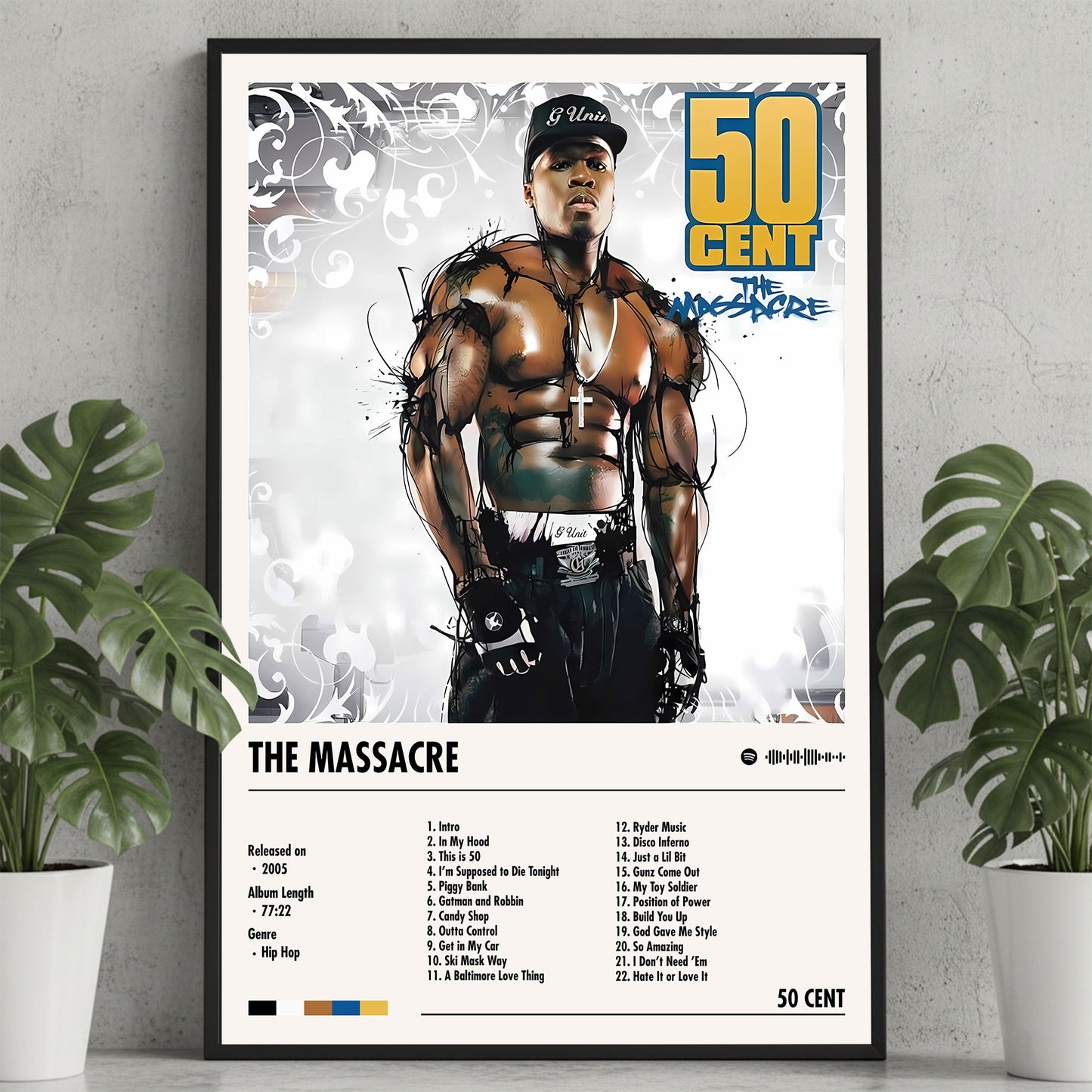 50 Cent "The Massacre" Album Decor Poster (Digital Download)