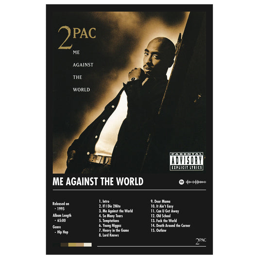 2Pac "Me Against The World" Album Decor Poster (Digital Download)