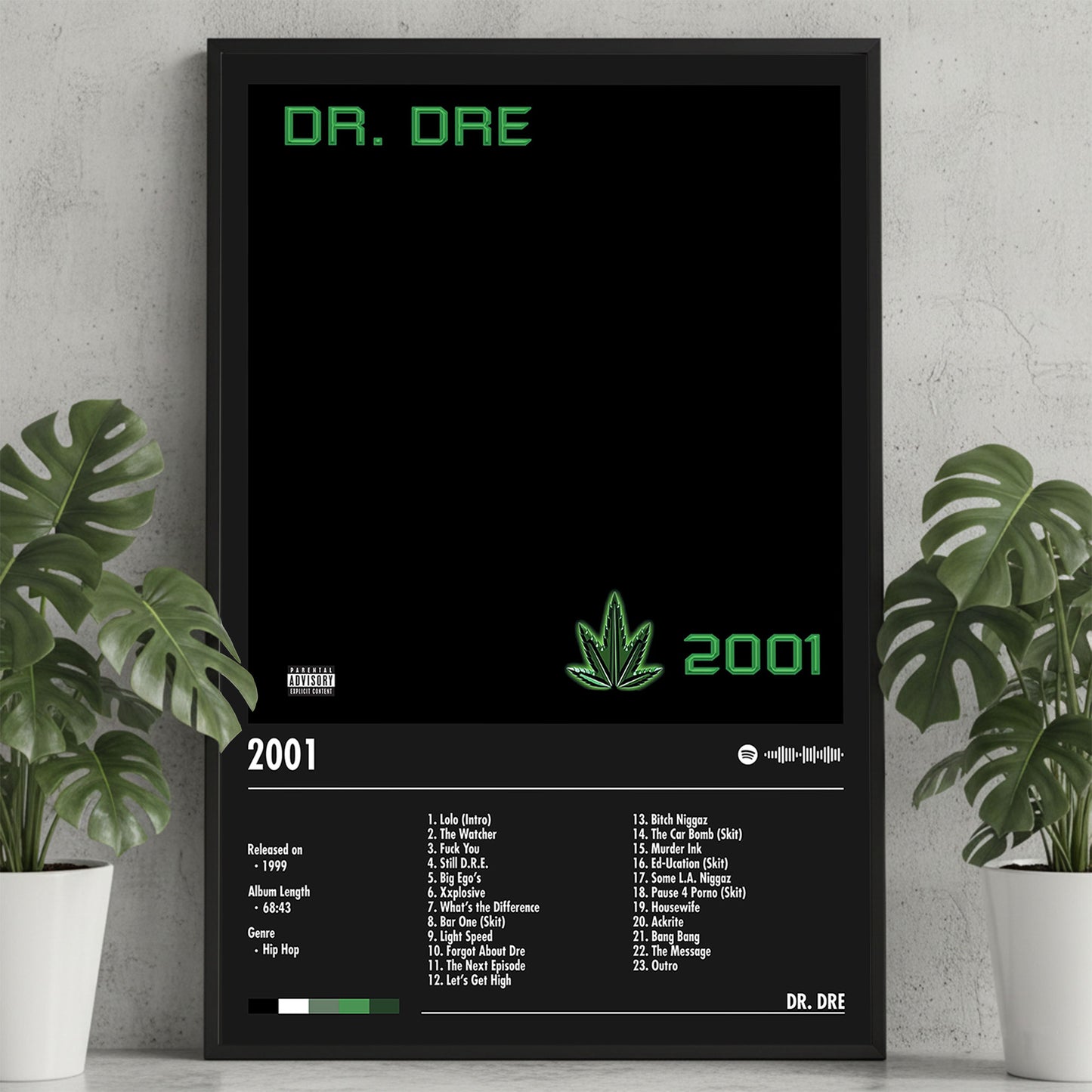 Dr. Dre "2001" Album Decor Poster (Digital Download)