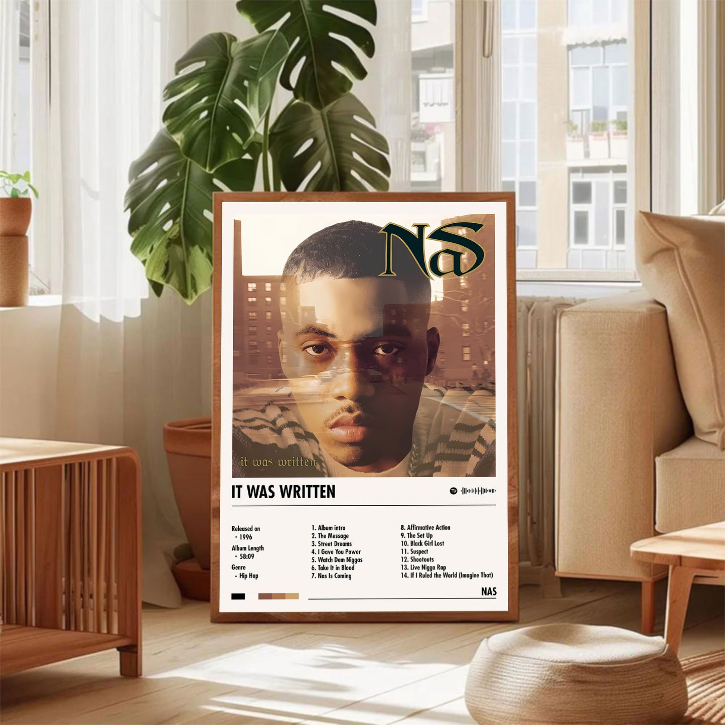 Nas "It Was Written" Album Decor Poster (Digital Download)