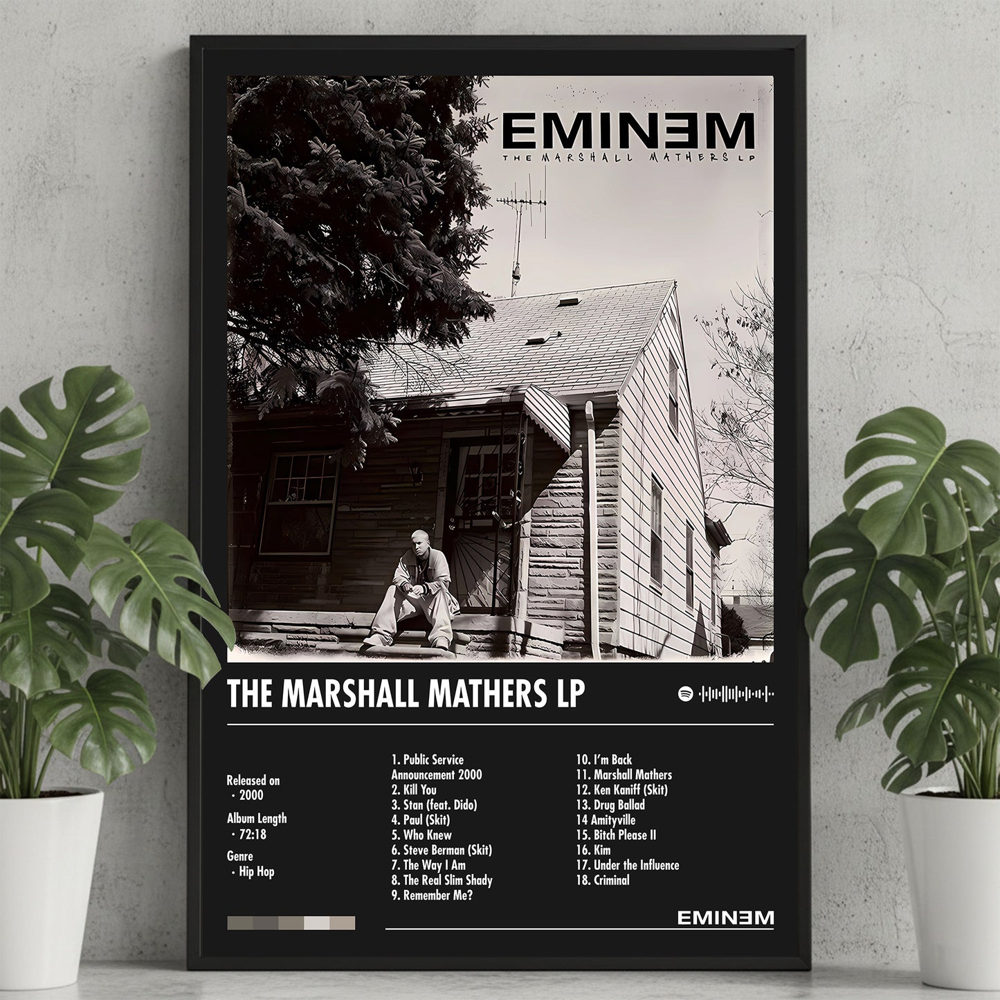 Eminem "The Marshall Mathers LP" Album Decor Poster (Digital Download)