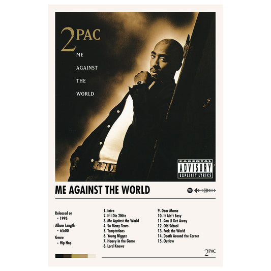 2Pac "Me Against The World" Album Decor Poster (Digital Download)