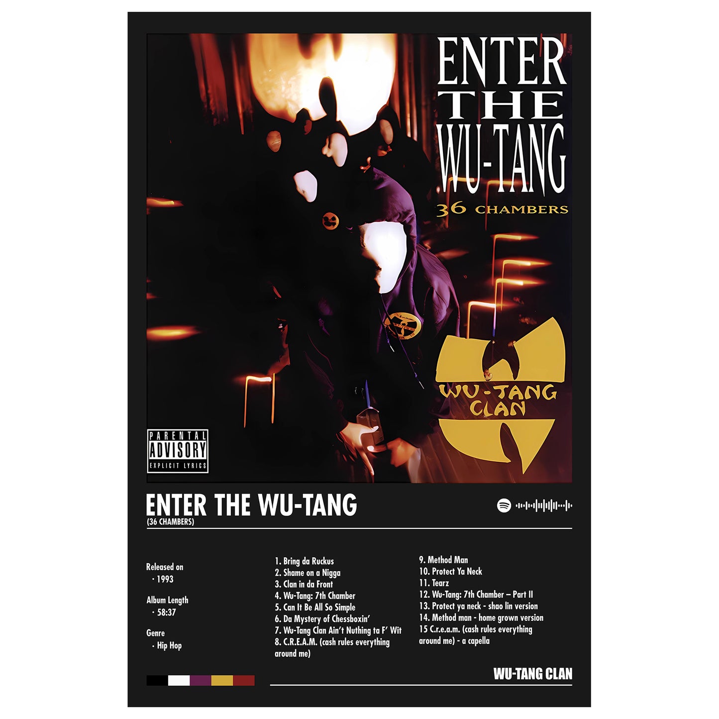 Wu-Tang Clan Album Decor Poster (Digital Download)