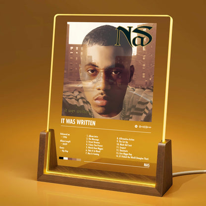 Nas "It Was Written" Album Decor Acrylic LED Frame