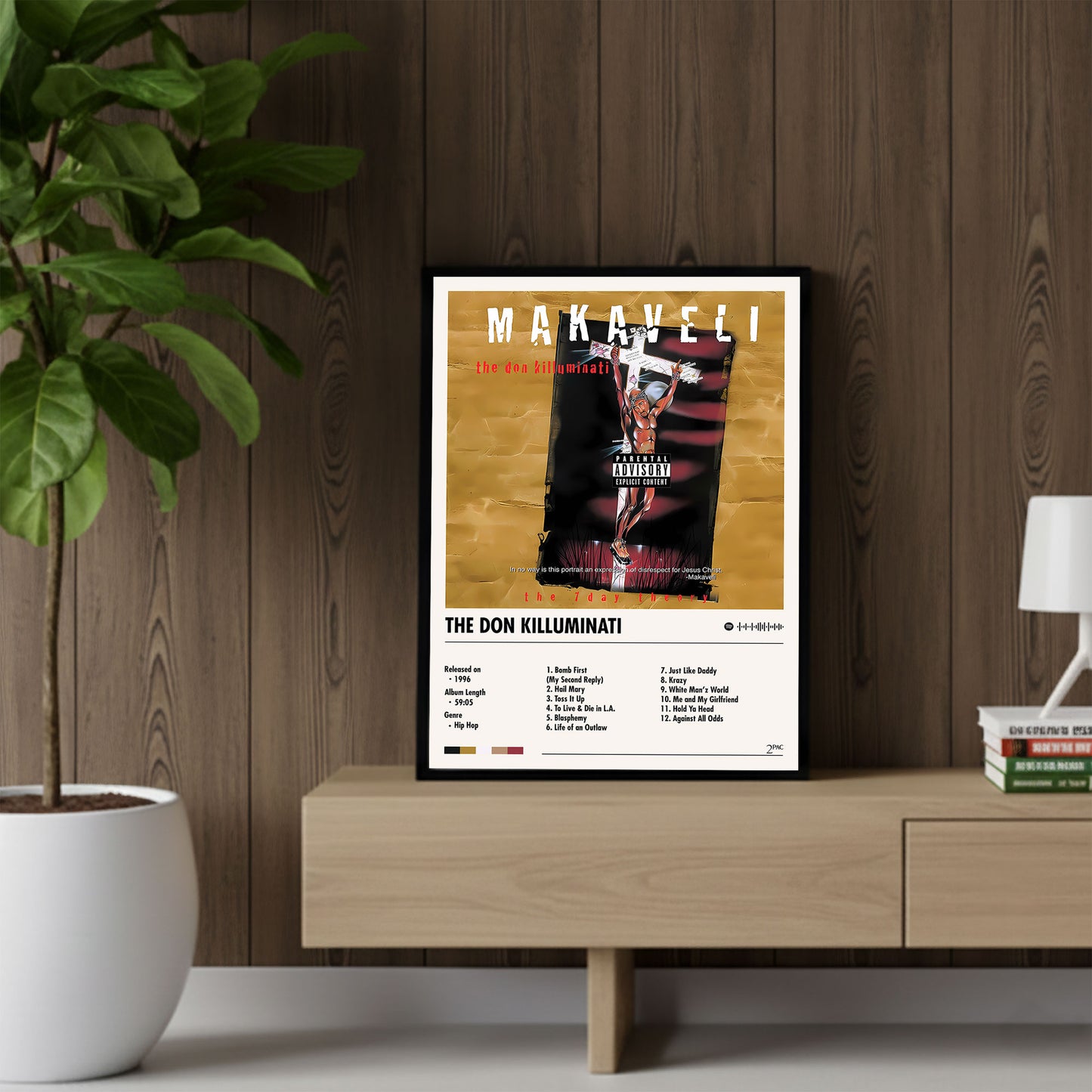 2Pac Makaveli Album Decor Poster (Digital Download)