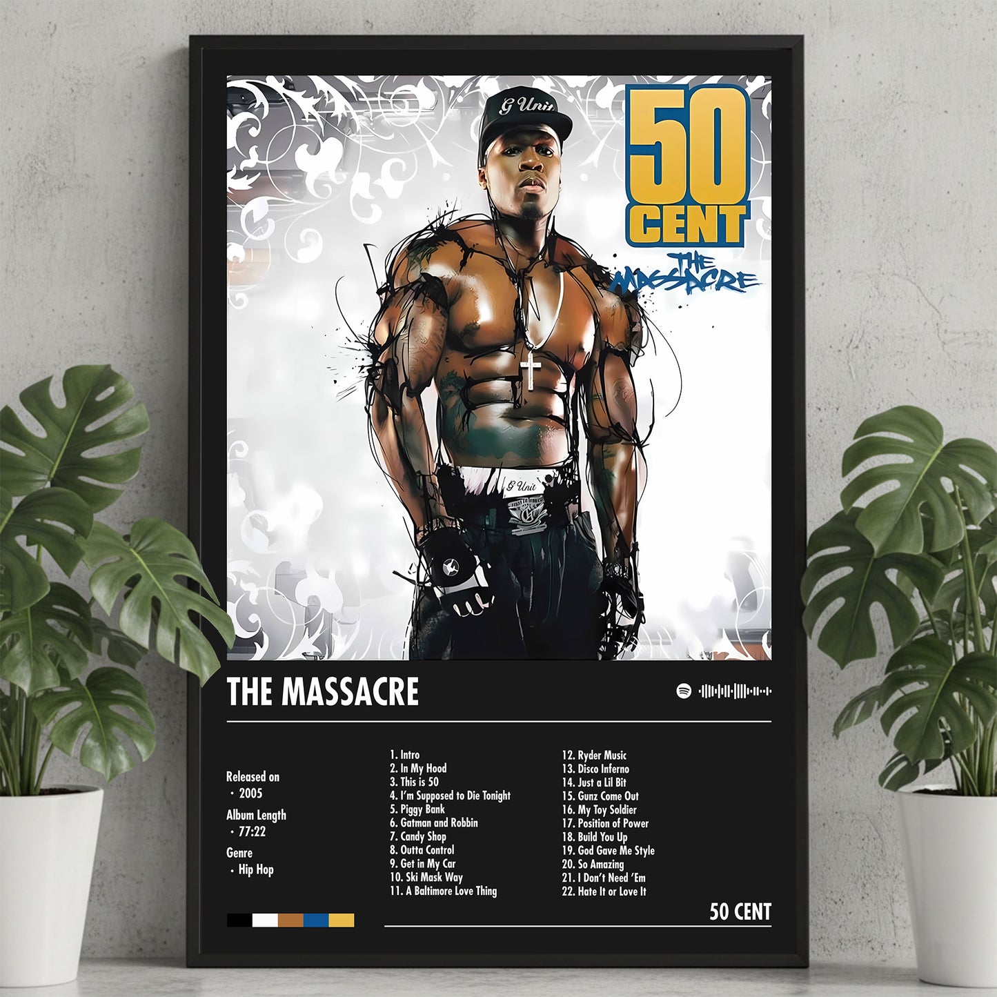 50 Cent "The Massacre" Album Decor Poster (Digital Download)