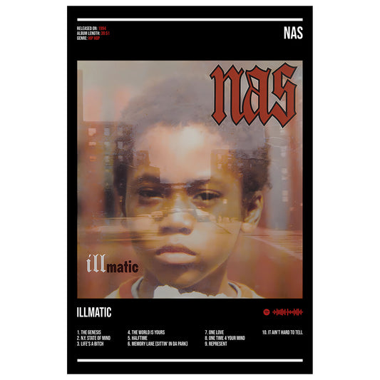 Nas "Illmatic" Album Decor Poster (Digital Download)