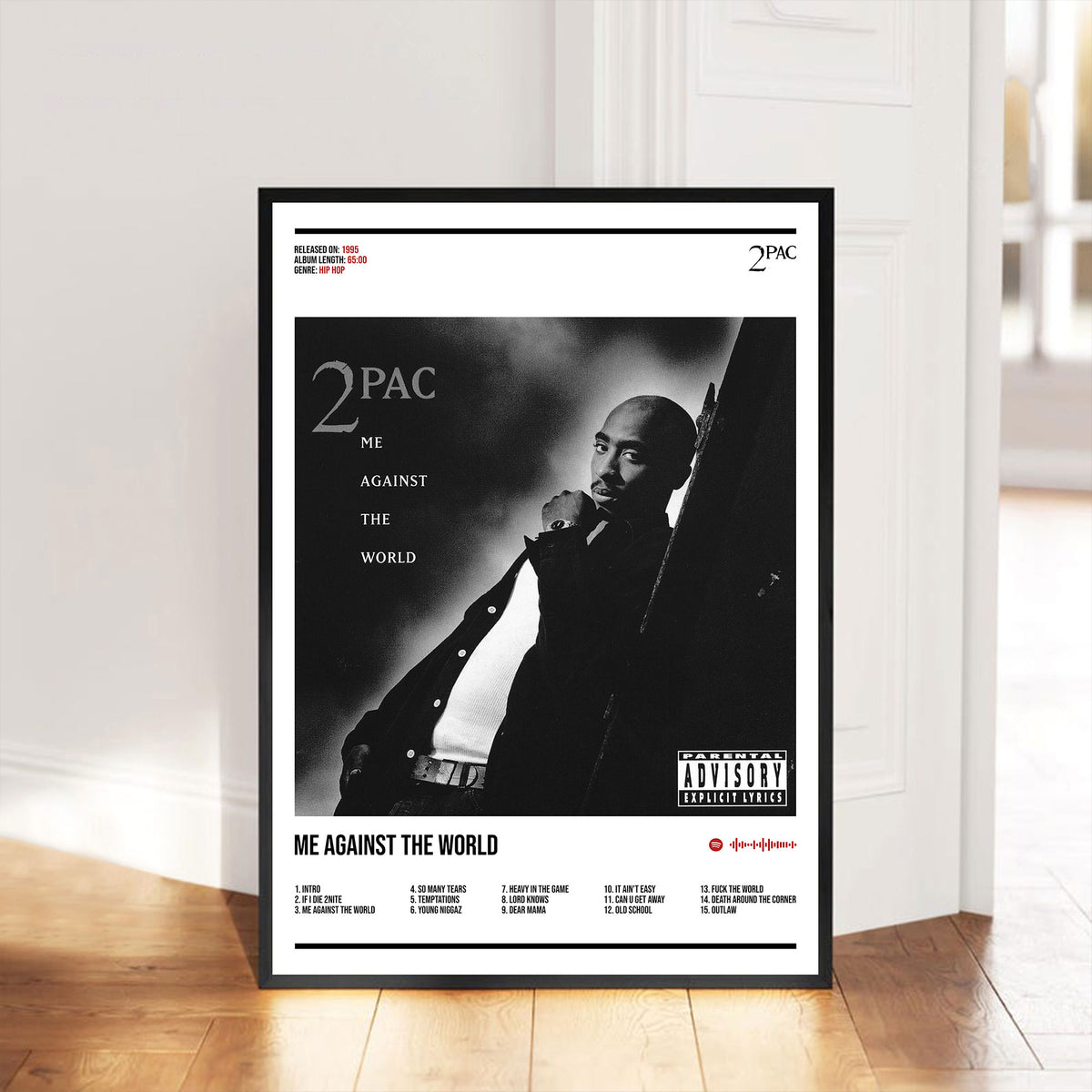 2Pac "Me Against The World" Album Decor Poster (Digital Download)