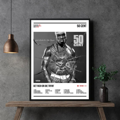 50 Cent "Get Rich or Die Tryin" Album Decor Poster (Digital Download)