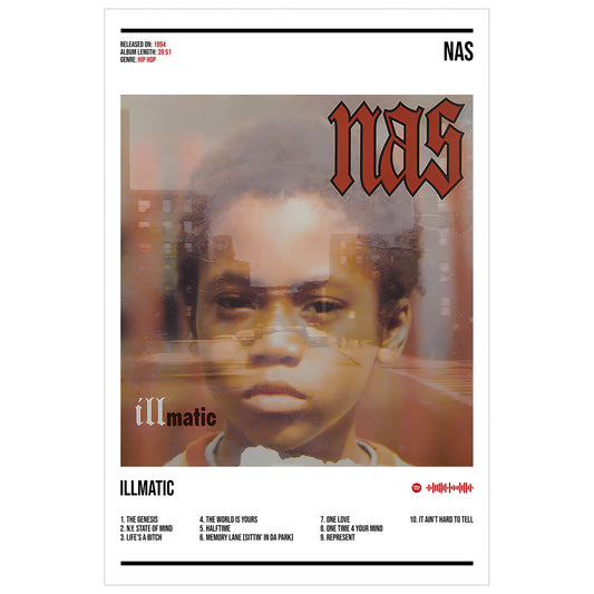 Nas "Illmatic" Album Decor Poster (Digital Download)