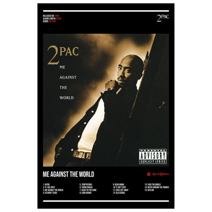 2Pac "Me Against The World" Album Decor Poster (Digital Download)