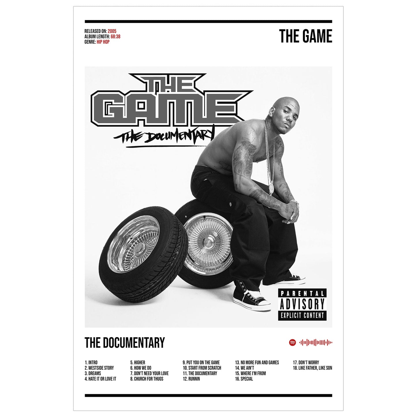 The Game "The Documentary" Album Decor Poster (Digital Download)