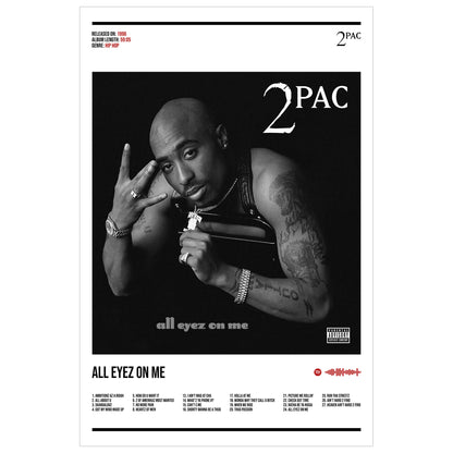 2Pac "All Eyez On Me" Album Decor Poster (Digital Download)