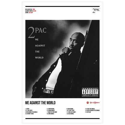 2Pac "Me Against The World" Album Decor Poster (Digital Download)