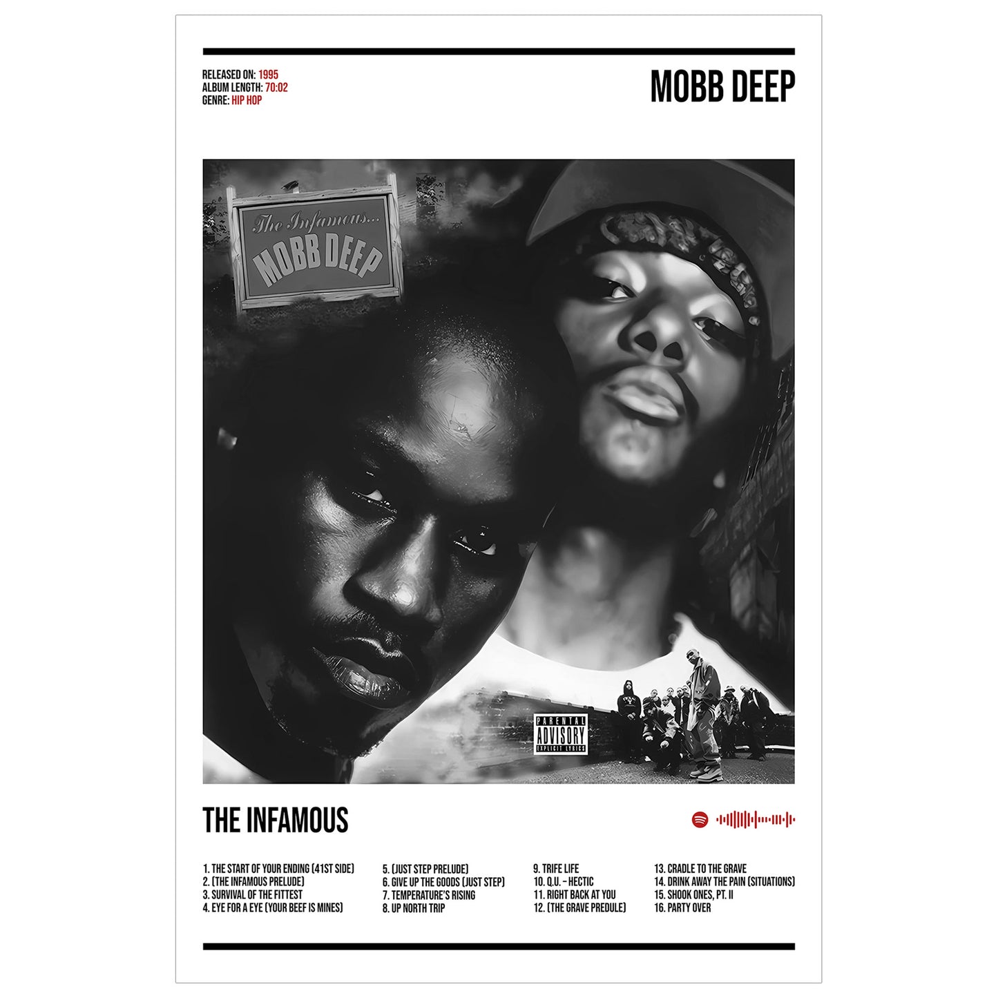 Mobb Deep "The Infamous" Album Decor Poster (Digital Download)