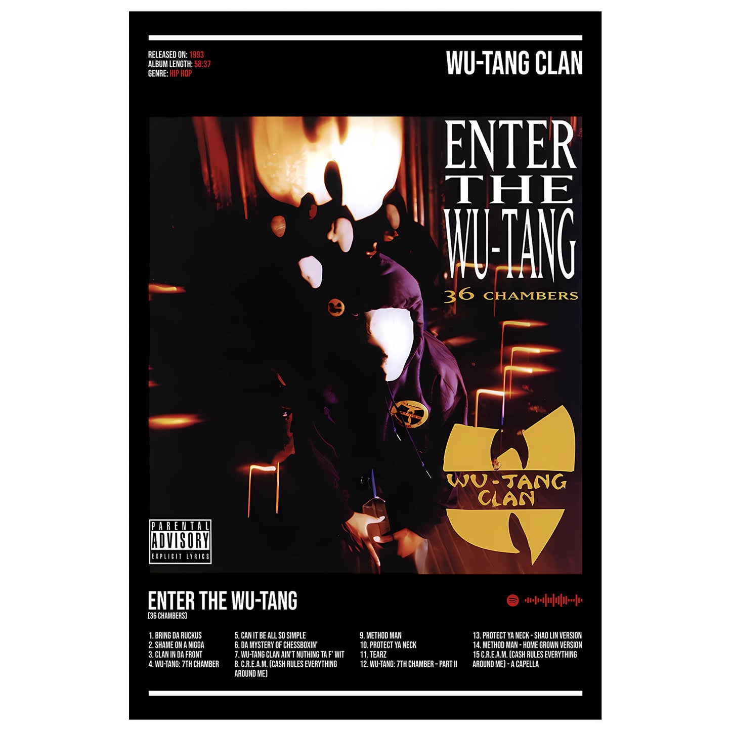 Wu-Tang Clan Album Decor Poster (Digital Download)