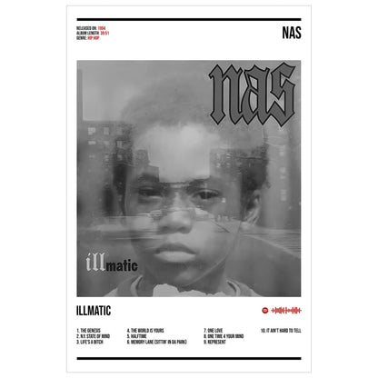 Nas "Illmatic" Album Decor Poster (Digital Download)