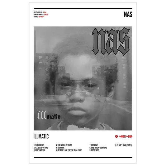 Nas "Illmatic" Album Decor Poster (Digital Download)