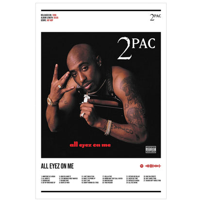 2Pac "All Eyez On Me" Album Decor Poster (Digital Download)