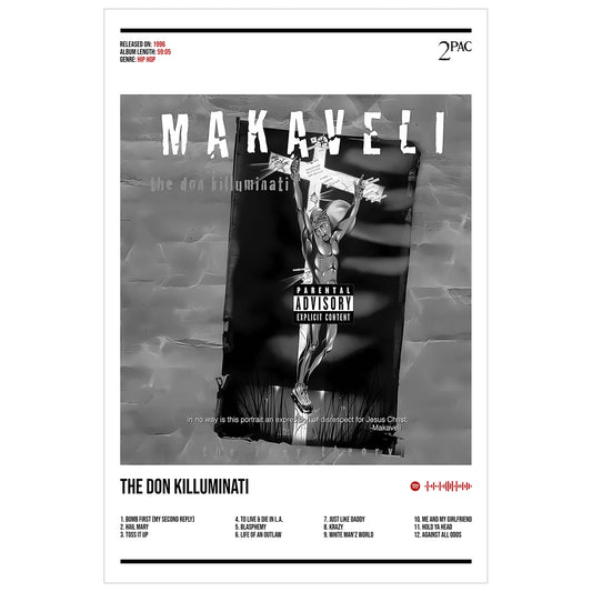 2Pac "Makaveli" Album Decor Poster (Digital Download)