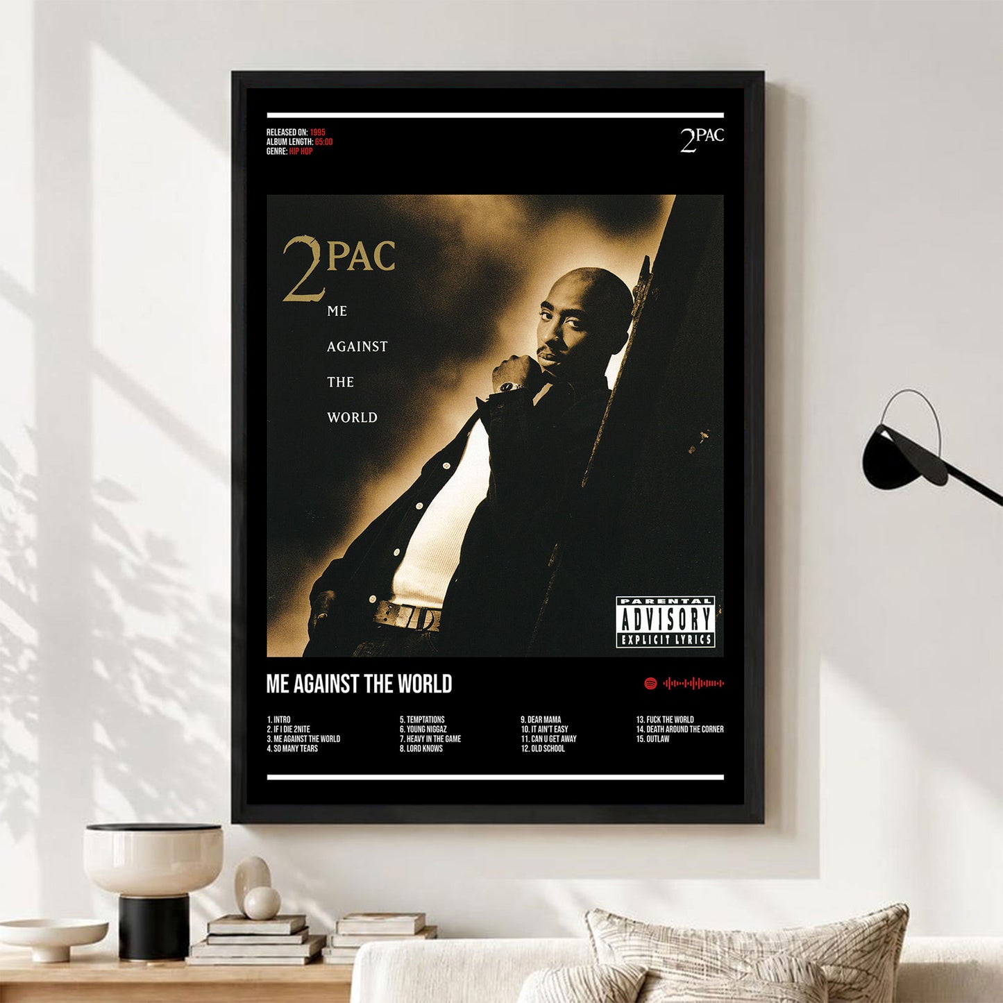 2Pac "Me Against The World" Album Decor Poster (Digital Download)