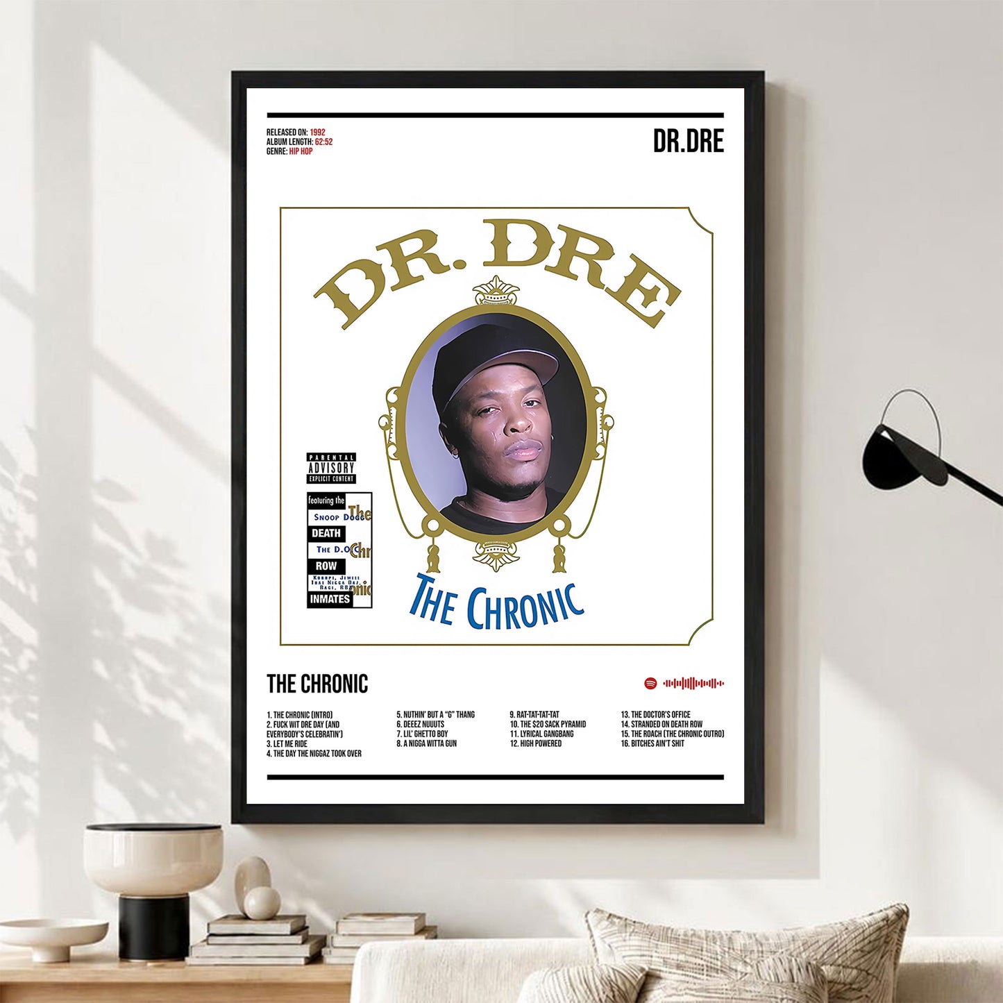 Dr. Dre "The Chronic" Album Decor Poster (Digital Download)
