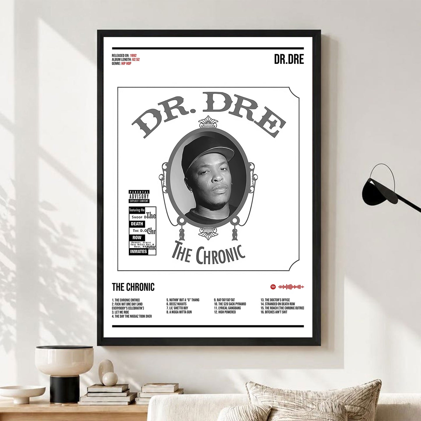 Dr. Dre "The Chronic" Album Decor Poster (Digital Download)