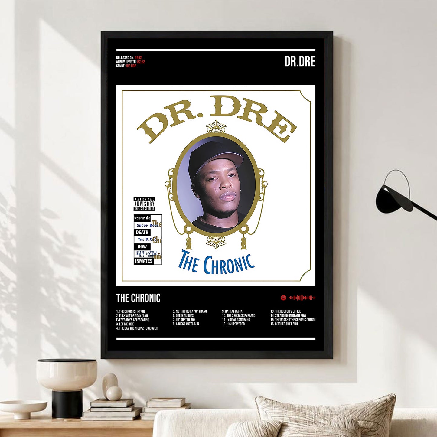 Dr. Dre "The Chronic" Album Decor Poster (Digital Download)