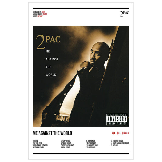 2Pac "Me Against The World" Album Decor Poster (Digital Download)