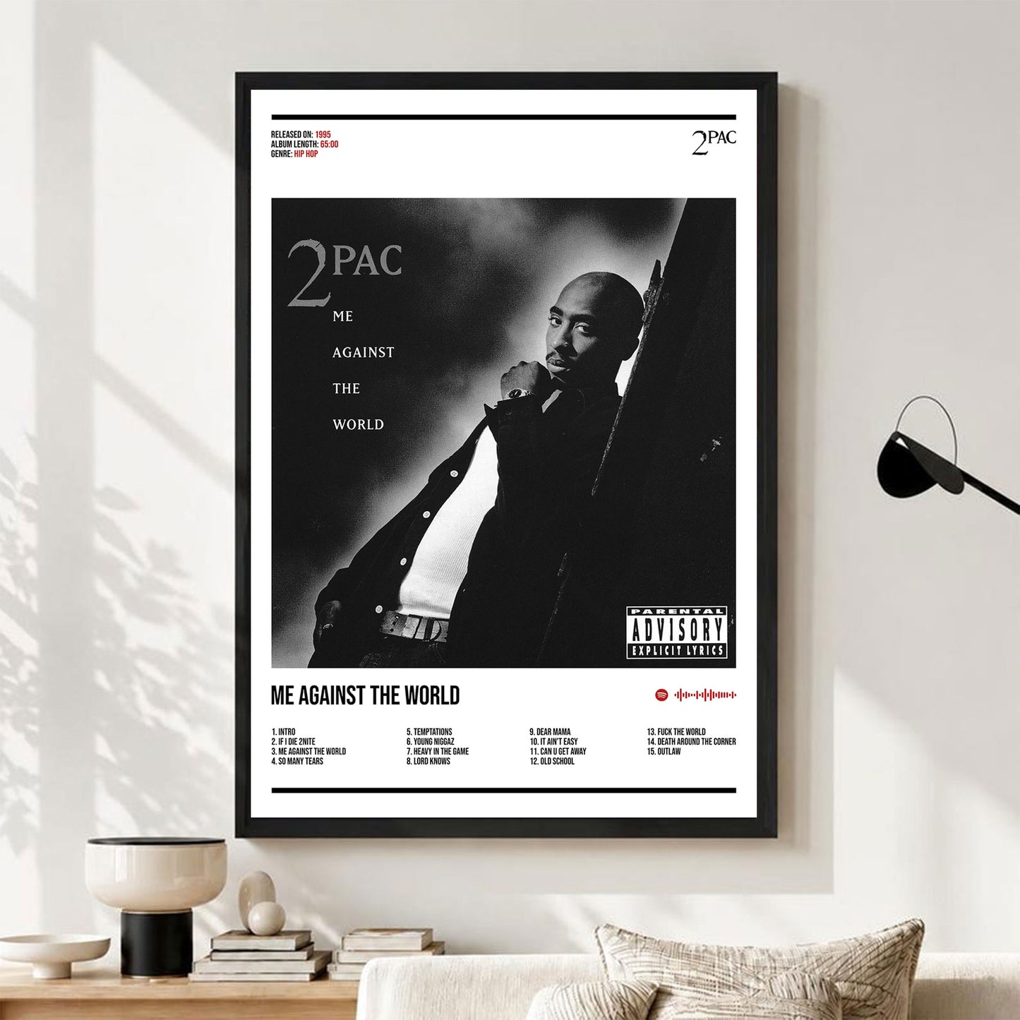2Pac "Me Against The World" Album Decor Poster (Digital Download)