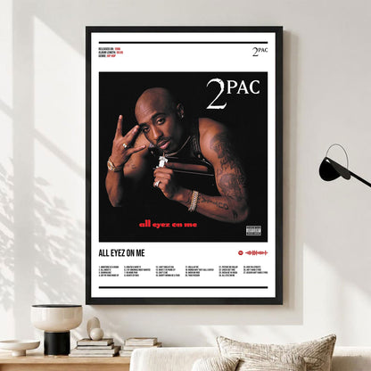 2Pac "All Eyez On Me" Album Decor Poster (Digital Download)